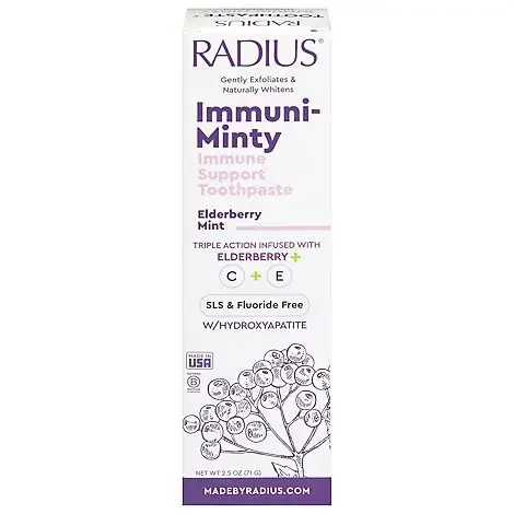 Radius Toothpaste Immune Adult Mint – 2.5 OZ