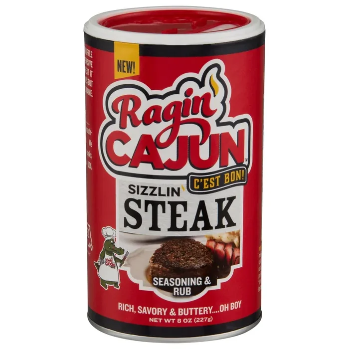 Ragin‘ Cajun Sizzlin Steak Seasoning & Rub 8 oz