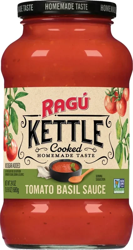 Ragu Kettle Cooked Tomato Basil Sauce – 24 oz