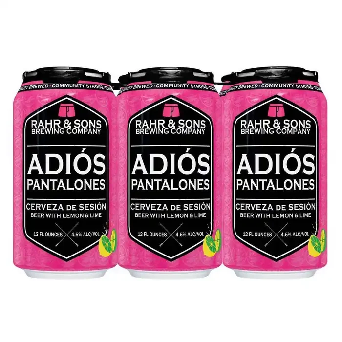 Rahr & Sons Brewing Company Adios Pantalones Beer – 6pk/12 fl oz Cans