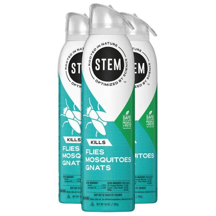 Raid STEM Kills Flies, Mosquitoes & Gnats, Plant-based Active Ingredient Insect Killer, 10 oz