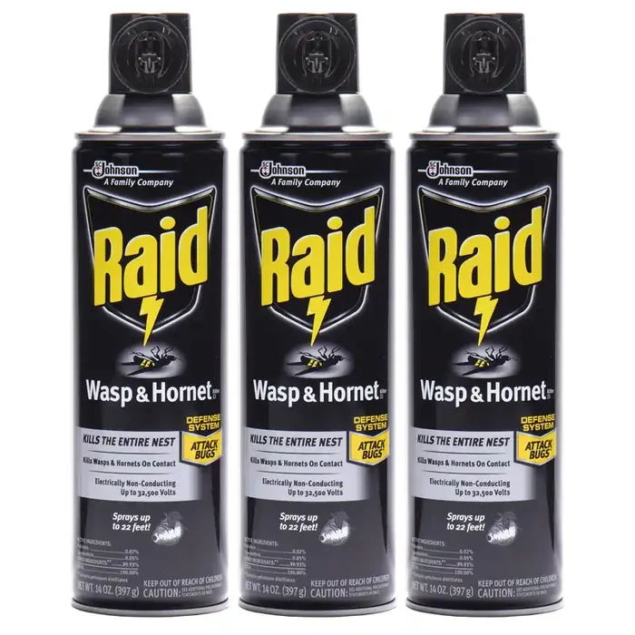 Raid Wasp & Hornet Insect Killer 33, 14 oz, 3 Count