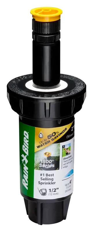 Rain Bird 3-ft – 4-ft Adjustable Spray 2-in Pop-up spray head sprinkler