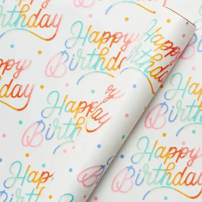 Rainbow Birthday Wrapping Paper – Spritz™