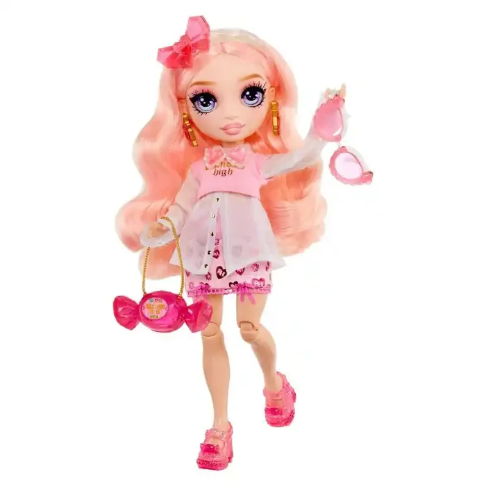 Rainbow High 11″ Crystals Bella Pink Fashion Doll with Accessory Make It Kit