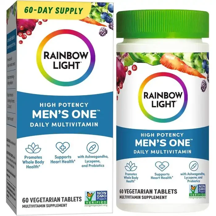 Rainbow Light Men‘s One Multivitamin Tablets – 60ct