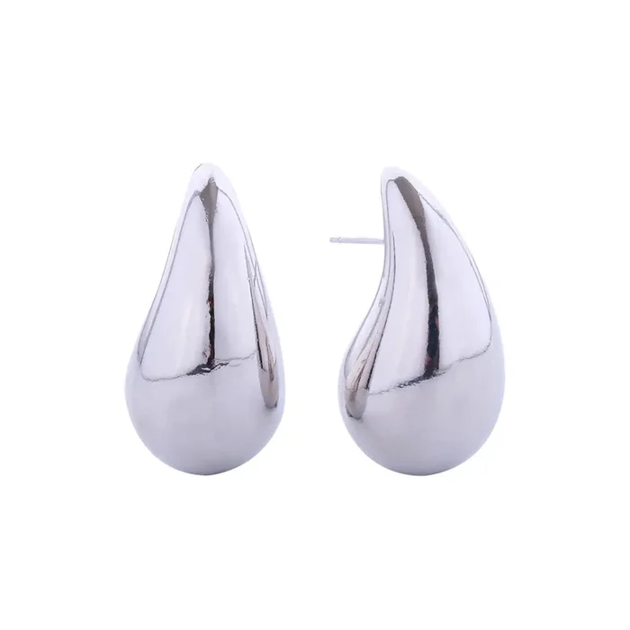 Raindrop Post Earrings – Silver
