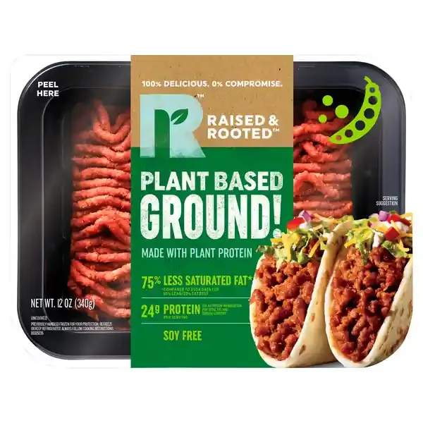 Raised & Rooted Plant Based Ground! Meat Alternative