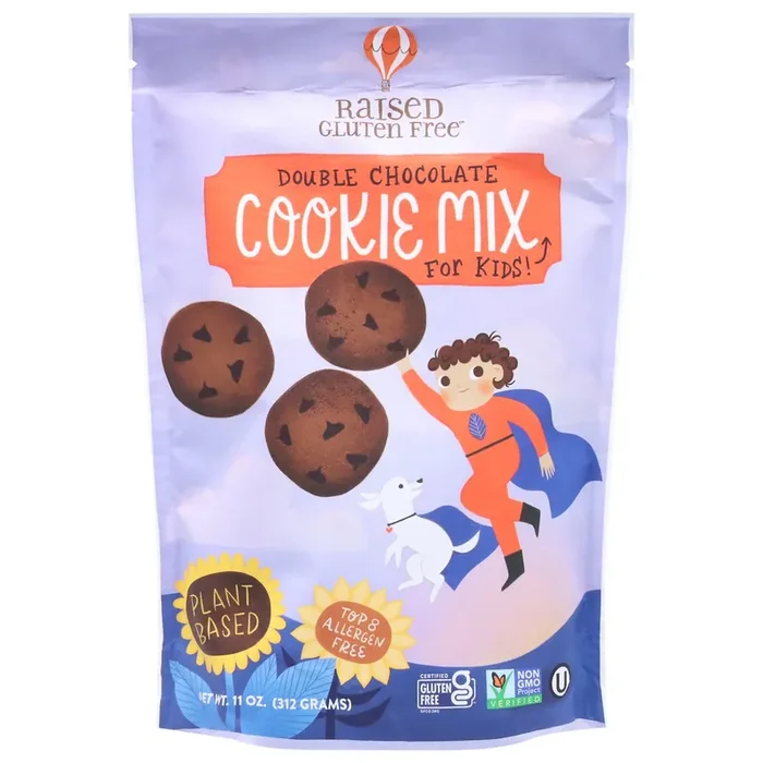 Raised Gluten Free Double Chocolate Cookie Mix for Kids 11 oz