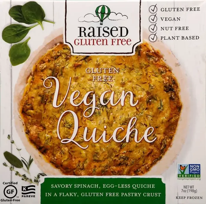 Raised Gluten Free Natural Decadence Raised Gluten Free Vegan Quiche