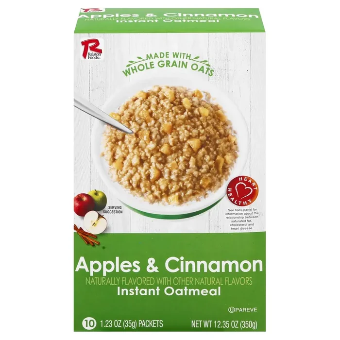 Ralston Foods 10 Pack Apple & Cinnamon Instant Oatmeal 10 ea