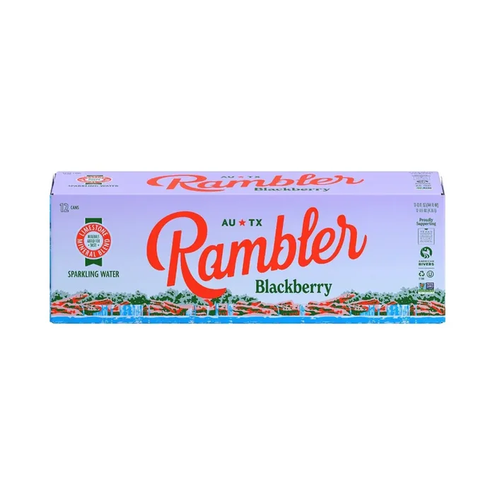 Rambler Blackberry Sparkling Water 12 oz Cans