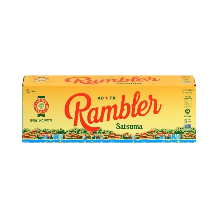 Rambler Satsuma Sparkling Water – 12 ct
