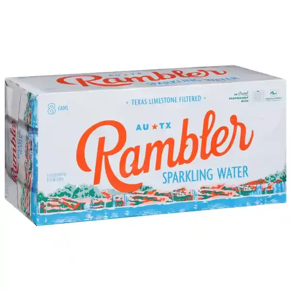 Rambler Sparkling Water, 8Pk