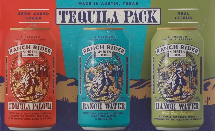 Ranch Rider Spirits Co. Tequila Pack Seltzer 6 – 12 fl oz Cans