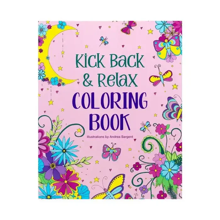 Random House Kick Back & Relax Coloring Book – by Andrea Sargent (Paperback)