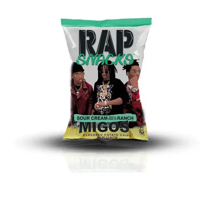 Rap Snacks Sour Cream with a Dab of Ranch Potato Chips 2.5 oz