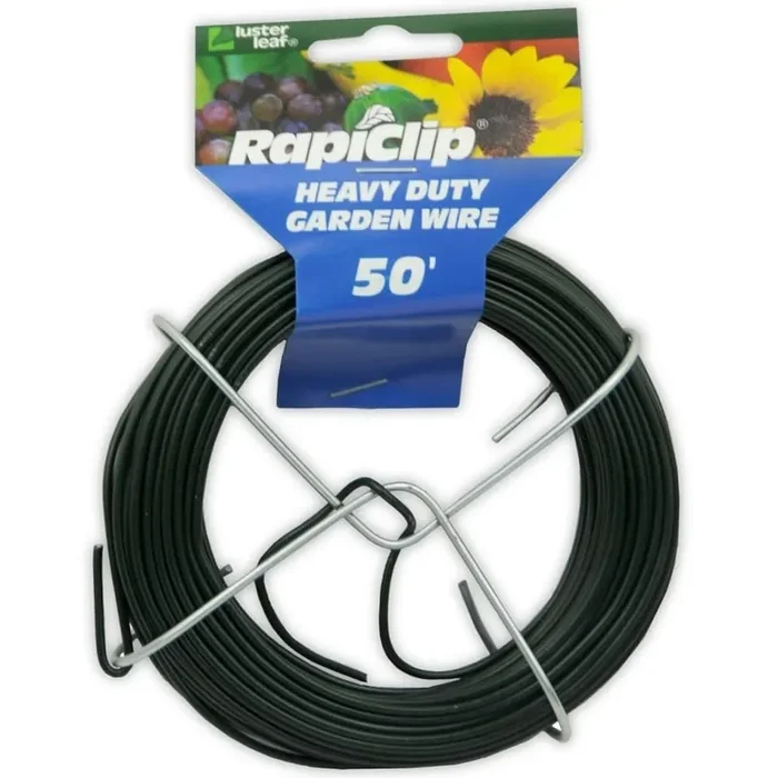 Rapiclip 50 Ft. Green Vinyl-Coated Heavy-Duty Garden Wire 834