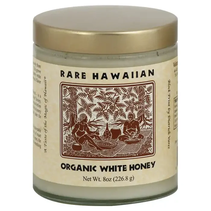 Rare Hawaiian Organic Honey White Kiawe