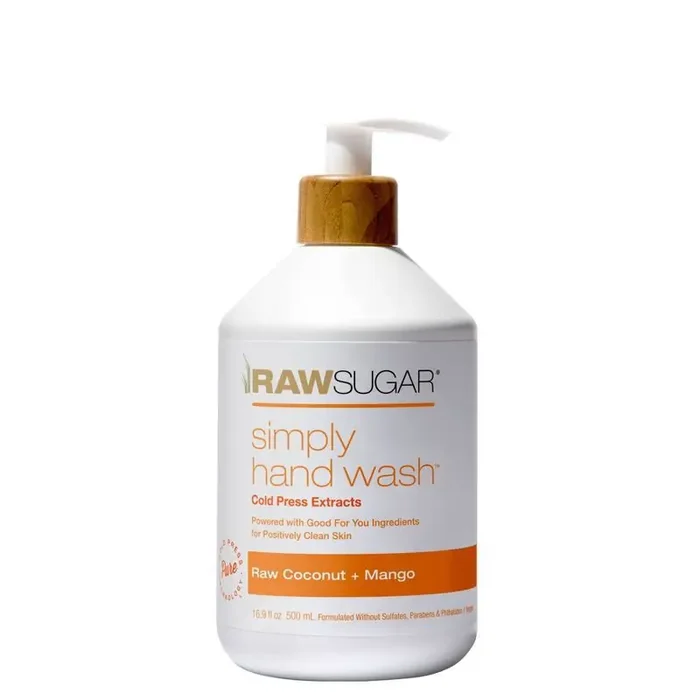 Raw Sugar Moisture Loving Hand Wash – Raw Coconut and Mango – 16.9 fl oz