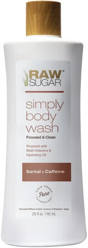 Raw Sugar Simply Body Wash Santal & Caffeine