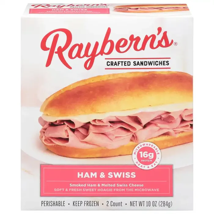 Raybern‘s Crafted Ham & Swiss Sandwiches 2 ea