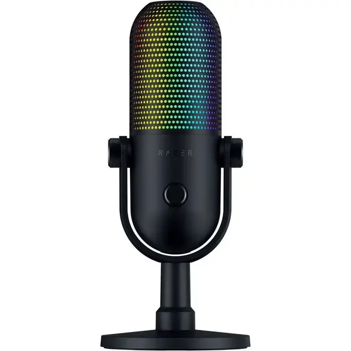 Razer Seiren V3 Chroma RGB USB Microphone with Tap-to-Mute Sensor PC Gaming Controller