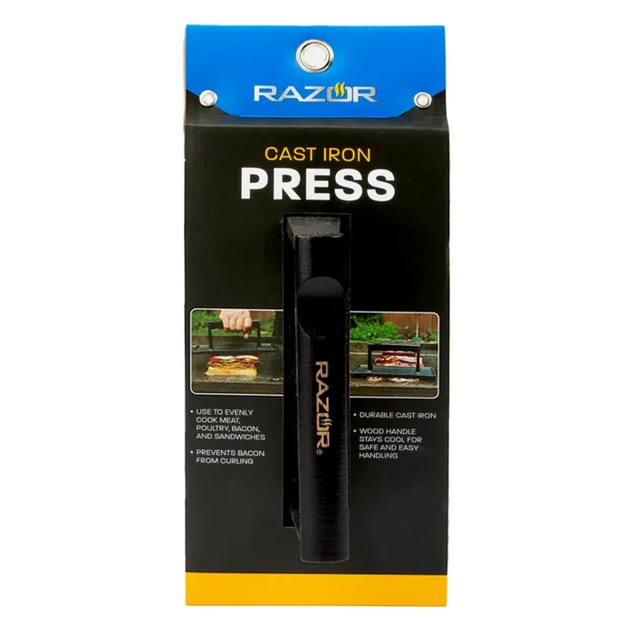 Razor Rectangle Cast Iron Meat Press