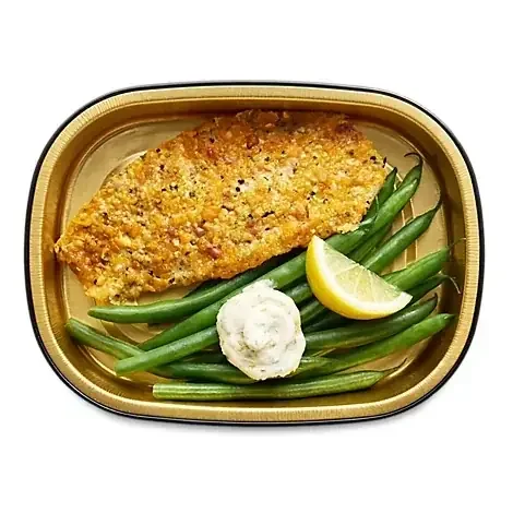 Ready Meals Breaded Fish with Green Beans Cold – Each