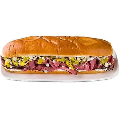 Ready Meals Roast Beef & Blue On Everything Roll 12in Sandwich Hot – EA