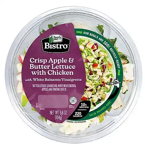 Ready Nutrition Ready Pac Apple And Butter Lettuce Salad With Chicken – 5.8 Oz