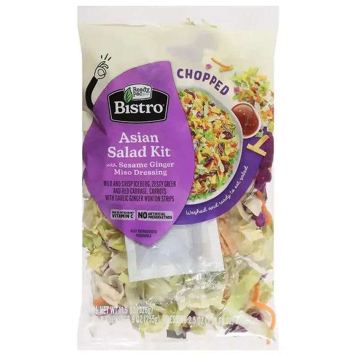 Ready Pac Foods Bistro Chopped Asian Salad Kit With Sesame Ginger Miso Dressing 1 ea