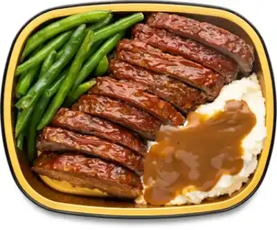 ReadyMeals Meatloaf With Green Beans & Mashed Potatoes Family Meal