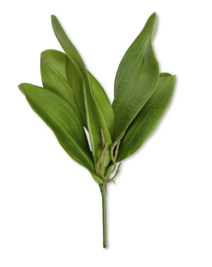 REAL TOUCH ORCHID LEAVES STEM