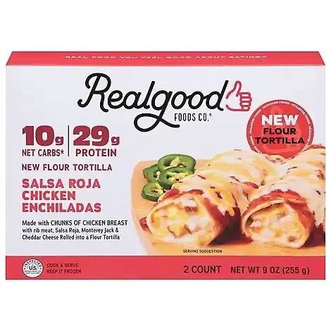 Realgood Enchiladas Chicken Salsa Roja – 9 OZ