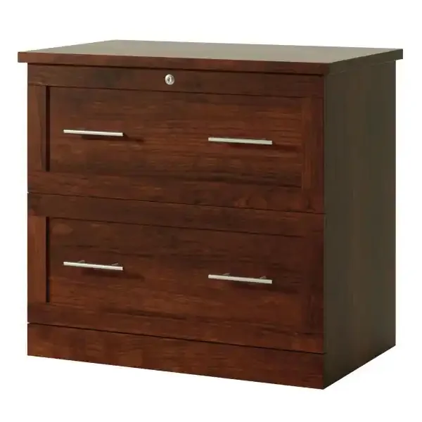 Realspace 29-7/16″”W X 18-1/2″”D Lateral 2-Drawer File Cabinet, Mulled Cherry