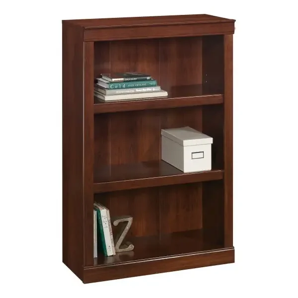 Realspace 45″H 3-Shelf Bookcase, Mulled Cherry
