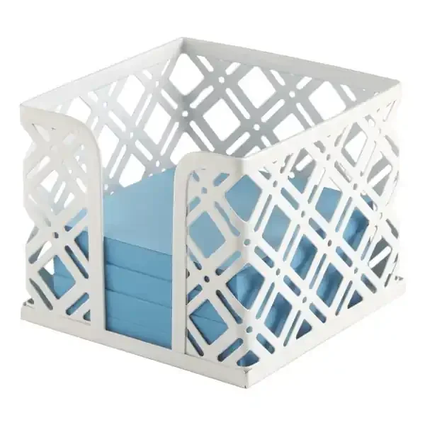 Realspace Acrylic 3-Compartment Pen Holder, 4-7/8″H X 4″W X 4-1/8″D, Clear/Gold