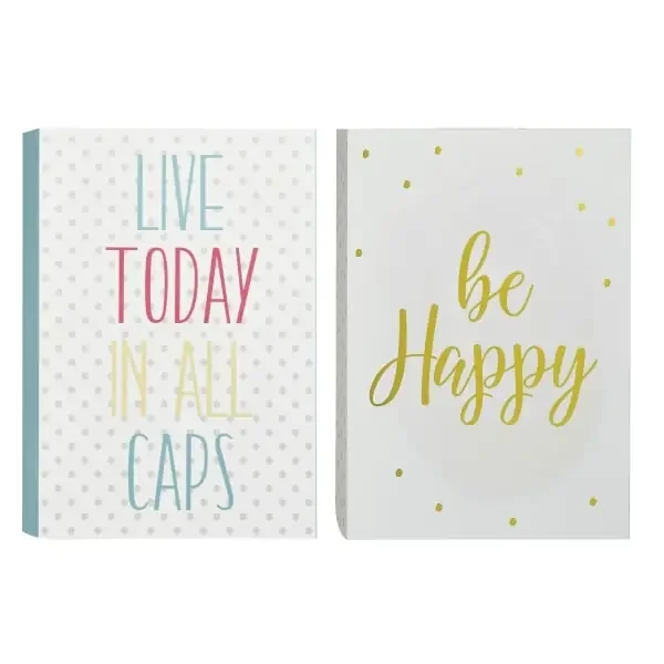 Realspace Decorative Desk Art Box, 7‘‘ X 5‘‘, Assorted Motivational Designs