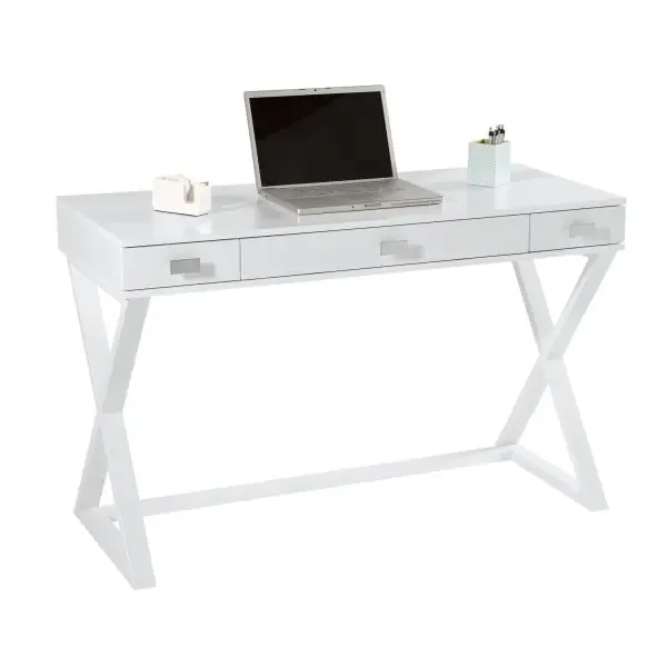 Realspace Keri 48″W Writing Desk, White