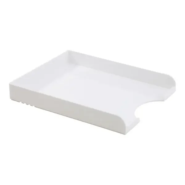 Realspace Plastic Letter Tray – White