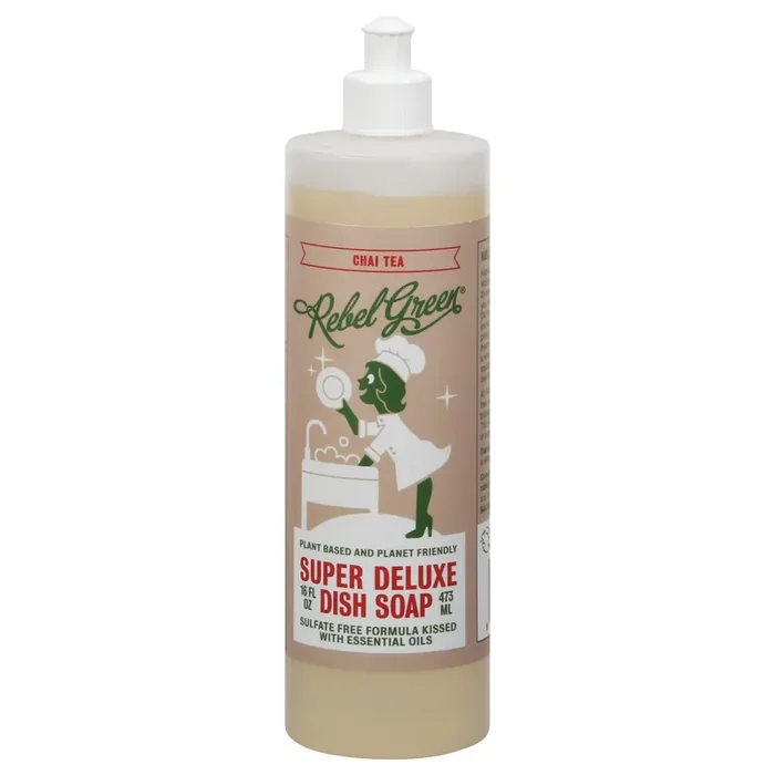 Rebel Green Super Deluxe Chai Tea Dish Soap 16 fl oz