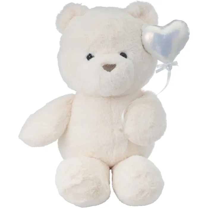 Red & Pink Valentine‘s Day Romance Bear Plush, Cream, 12 In