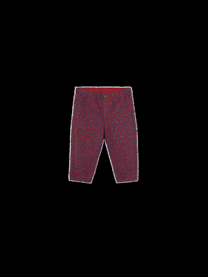 Red Animal Print Baby Pants