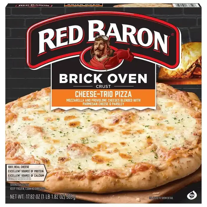 Red Baron Cheese Trio Brick Oven Frozen Pizza – 17.82oz