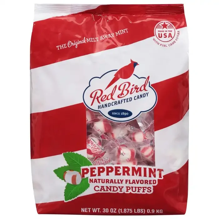 Red Bird Peppermint Puffs