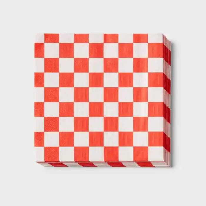 Red Checkered Lunch Napkin 30ct – Spritz™