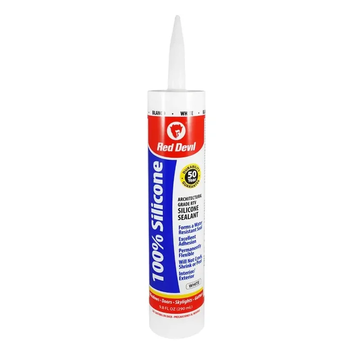 Red Devil 100% Silicone Architectural Grade Rtv Sealant – White