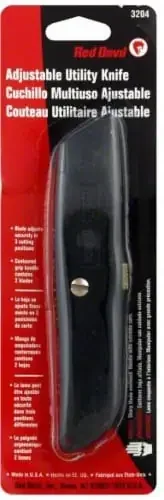 Red Devil Black Adjustable Utility Knife