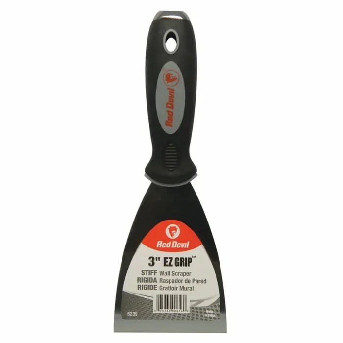 Red Devil Ez Grip Stiff Wall Scraper – Black